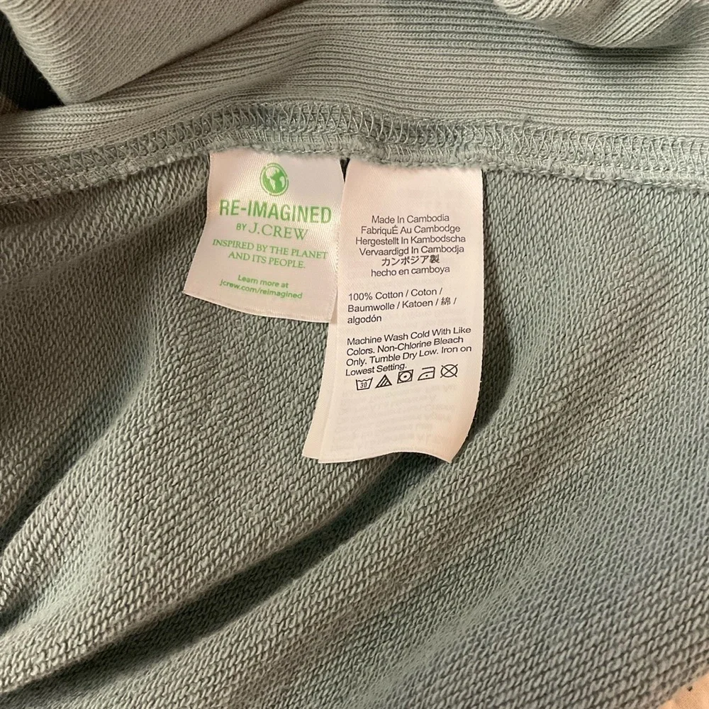 J Crew University Cropped Sweatshirt Sz XS